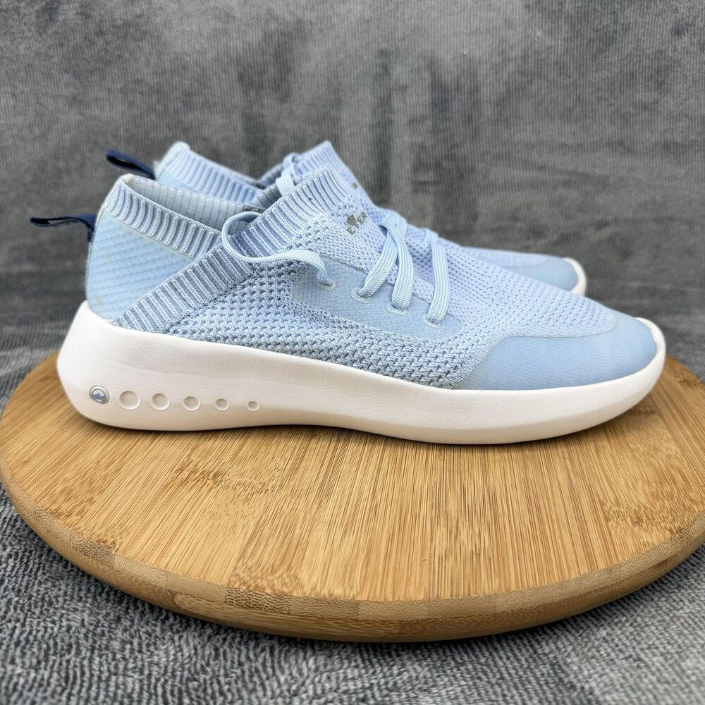 Peter Millar Shoes Womens Size 8.5 Blue Knit Low Top Walking Sneakers LF21EF01